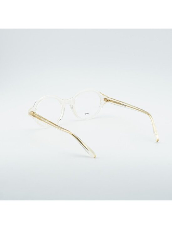 Loewe LW50098I 057 Eyeglasses Transparent Yellow 50mm Round Frame main image 11